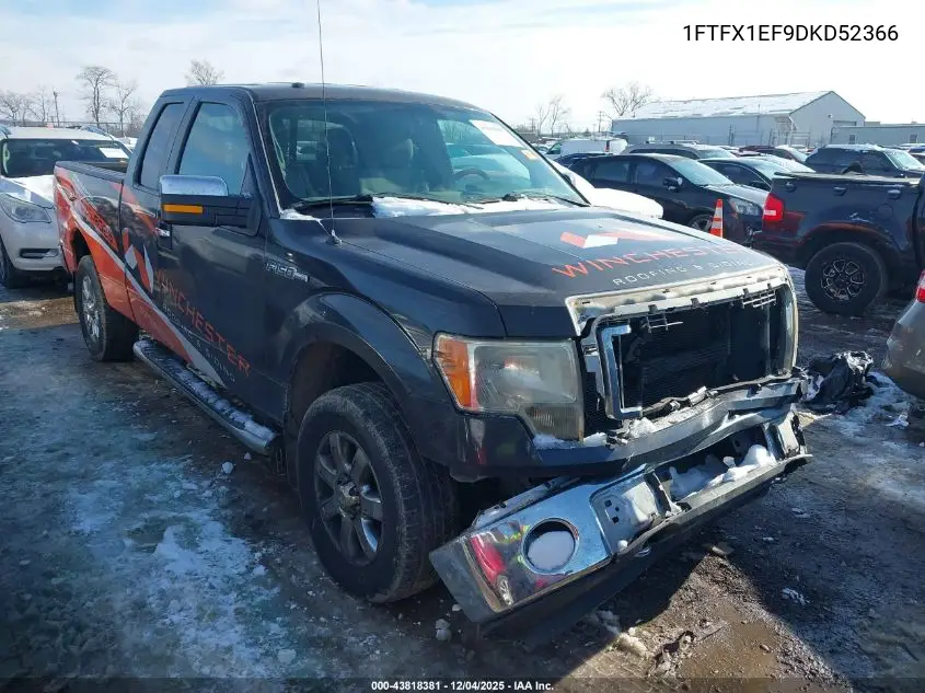 1FTFX1EF9DKD52366 2013 Ford F-150 Xlt