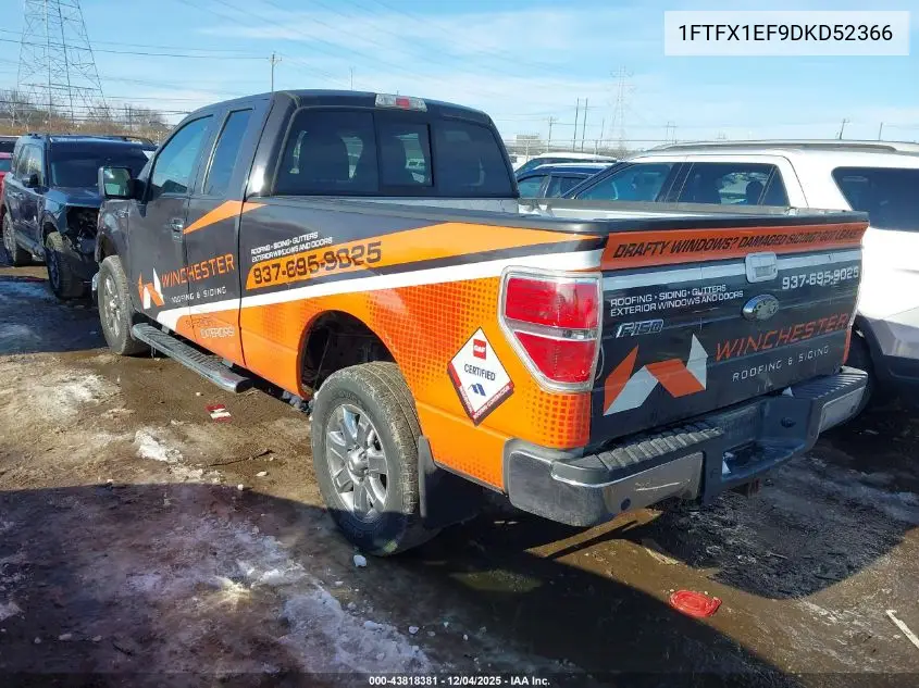 1FTFX1EF9DKD52366 2013 Ford F-150 Xlt