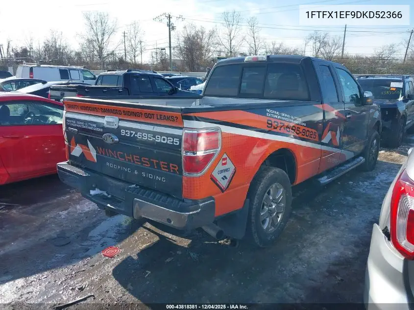 1FTFX1EF9DKD52366 2013 Ford F-150 Xlt