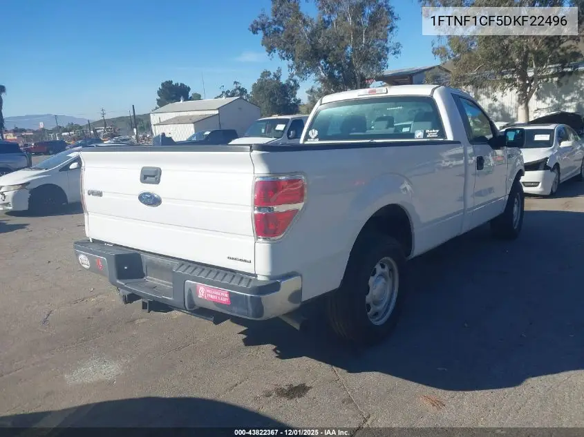 1FTNF1CF5DKF22496 2013 Ford F-150 Xl