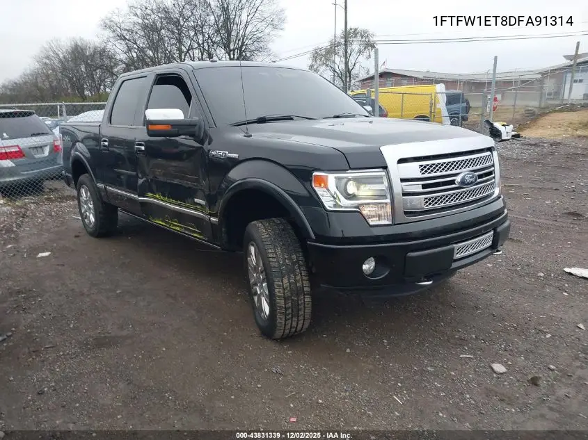 1FTFW1ET8DFA91314 2013 Ford F-150 Platinum