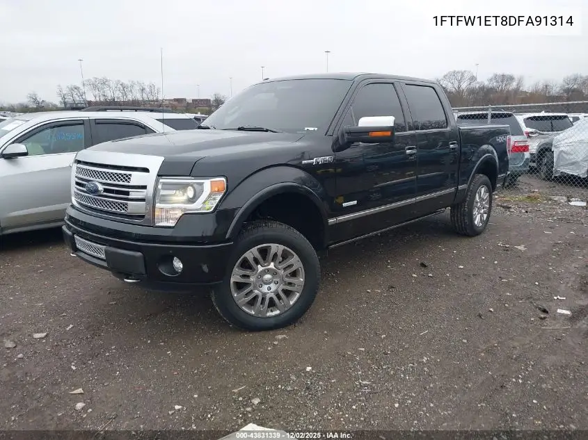 1FTFW1ET8DFA91314 2013 Ford F-150 Platinum