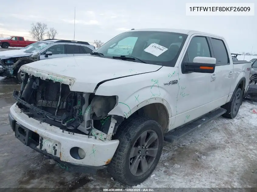 1FTFW1EF8DKF26009 2013 Ford F-150 Fx4