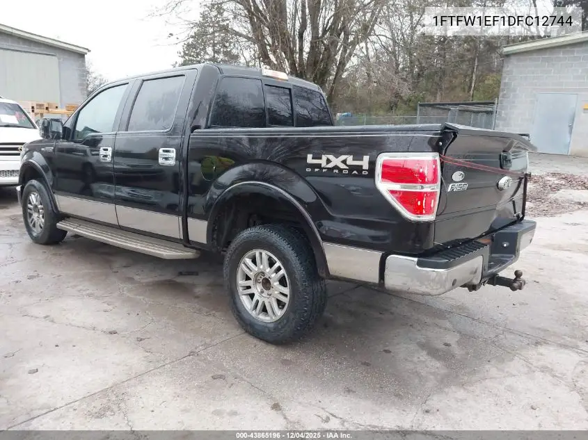 1FTFW1EF1DFC12744 2013 Ford F-150 Lariat