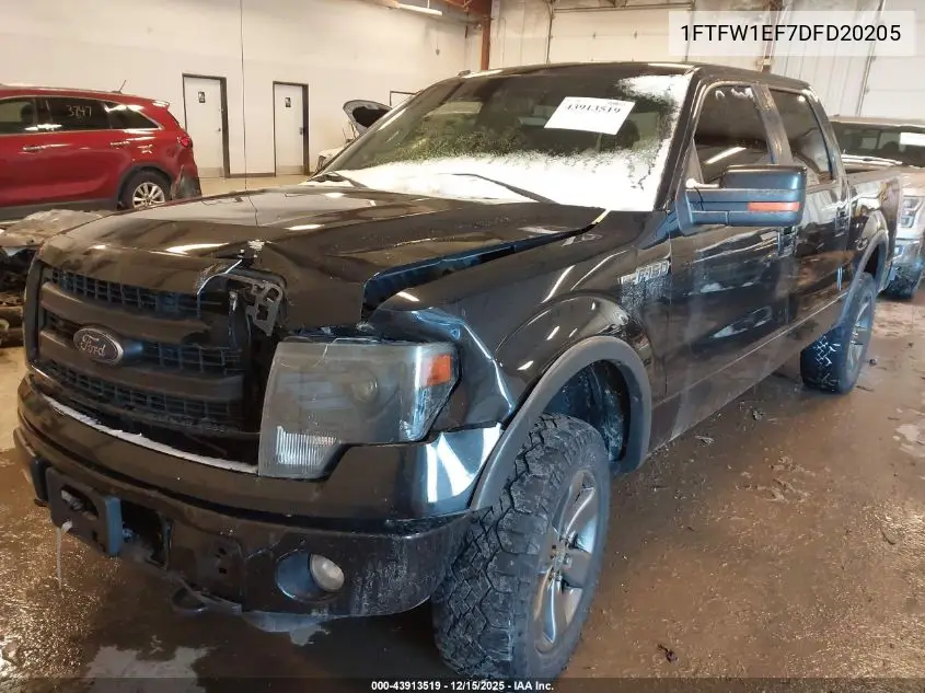 1FTFW1EF7DFD20205 2013 Ford F-150 Fx4