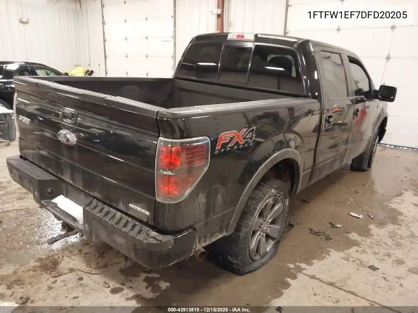 1FTFW1EF7DFD20205 2013 Ford F-150 Fx4