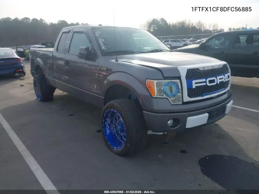 1FTFX1CF8DFC56885 2013 Ford F-150 Stx