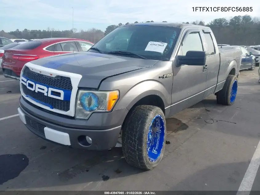 1FTFX1CF8DFC56885 2013 Ford F-150 Stx