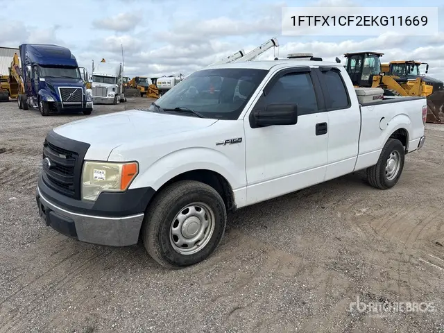 1FTFX1CF2EKG11669 2014 Ford F-150 2014 Ford F-150 Xl 4X2 Extended Cab Pickup