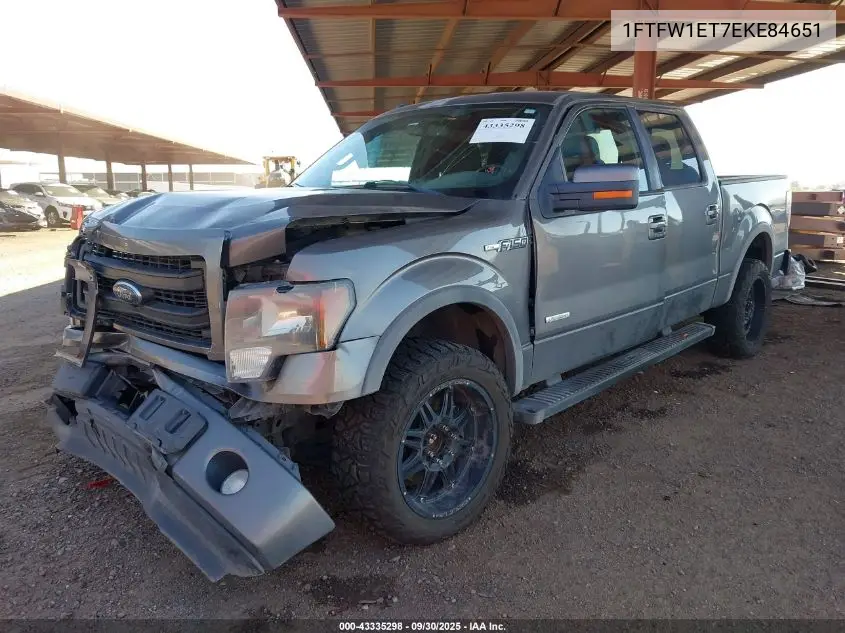 1FTFW1ET7EKE84651 2014 Ford F-150 Fx4