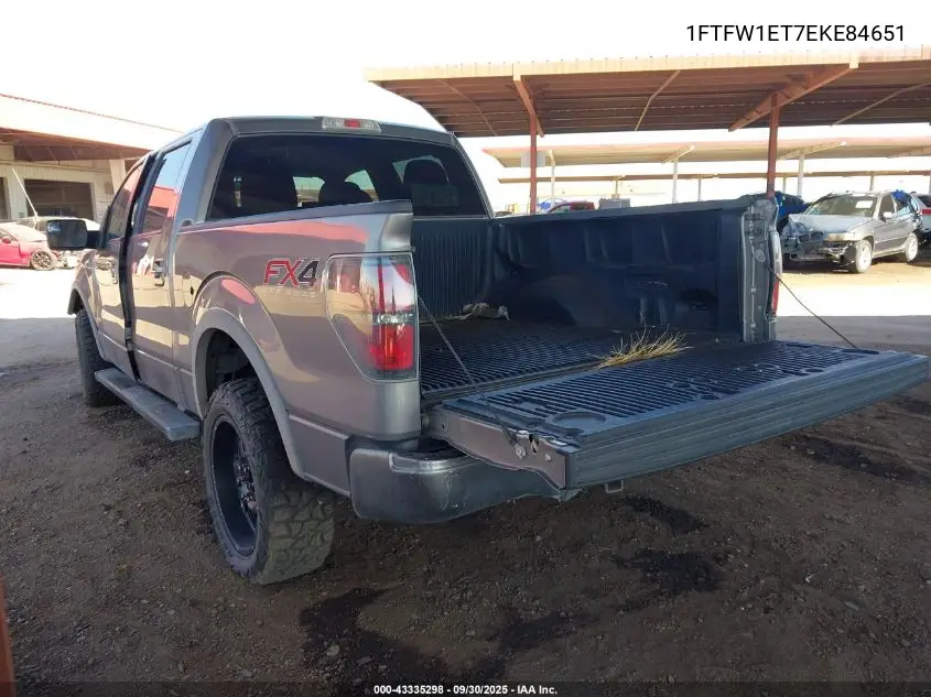 1FTFW1ET7EKE84651 2014 Ford F-150 Fx4
