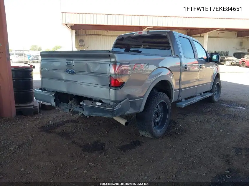 1FTFW1ET7EKE84651 2014 Ford F-150 Fx4