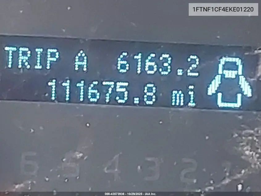 1FTNF1CF4EKE01220 2014 Ford F-150 Xl
