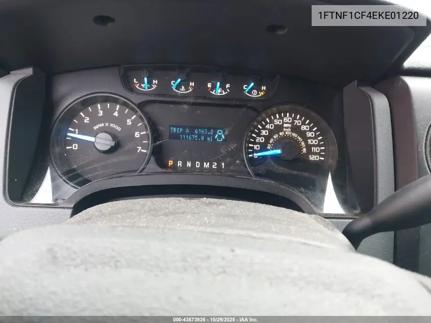 1FTNF1CF4EKE01220 2014 Ford F-150 Xl