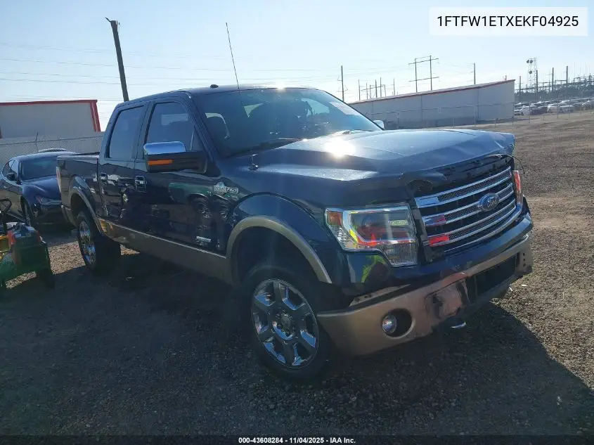 1FTFW1ETXEKF04925 2014 Ford F-150 King Ranch