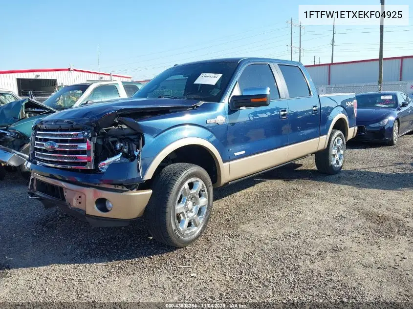 1FTFW1ETXEKF04925 2014 Ford F-150 King Ranch