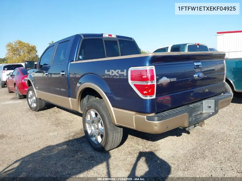 1FTFW1ETXEKF04925 2014 Ford F-150 King Ranch