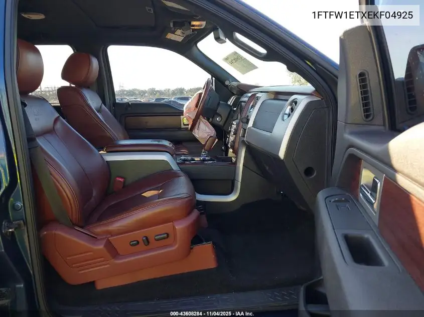 1FTFW1ETXEKF04925 2014 Ford F-150 King Ranch