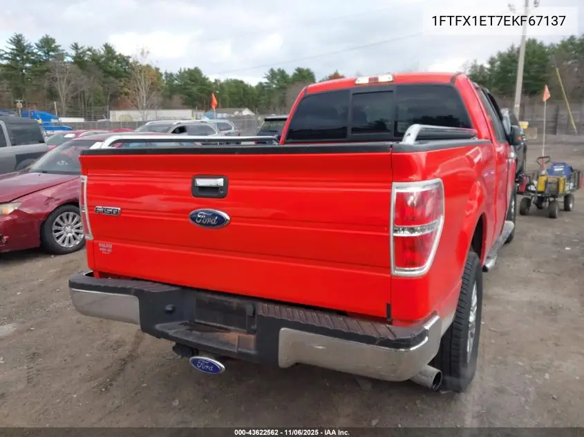 1FTFX1ET7EKF67137 2014 Ford F-150 Xlt