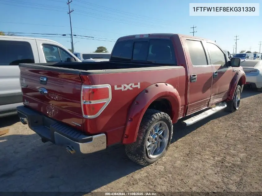 1FTFW1EF8EKG31330 2014 Ford F-150 Xlt