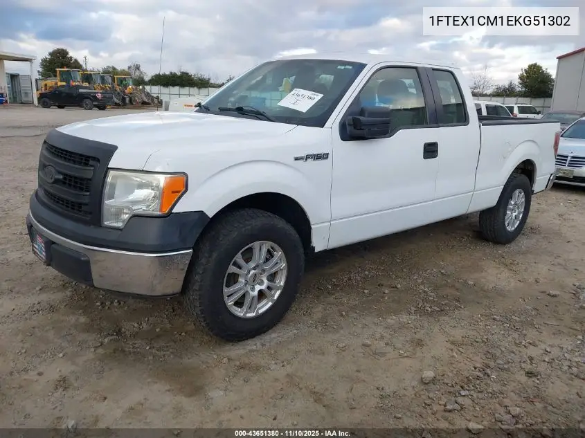 1FTEX1CM1EKG51302 2014 Ford F-150 Xl
