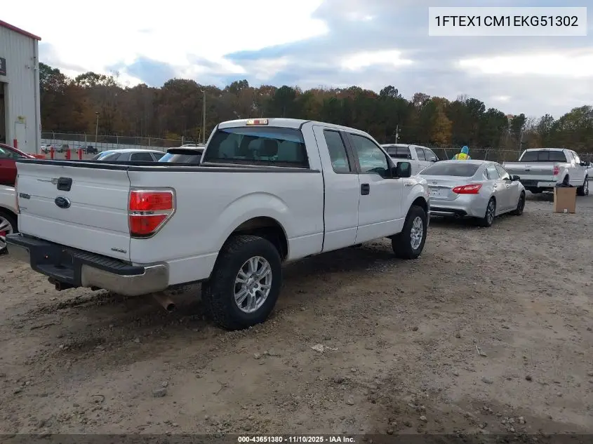 1FTEX1CM1EKG51302 2014 Ford F-150 Xl