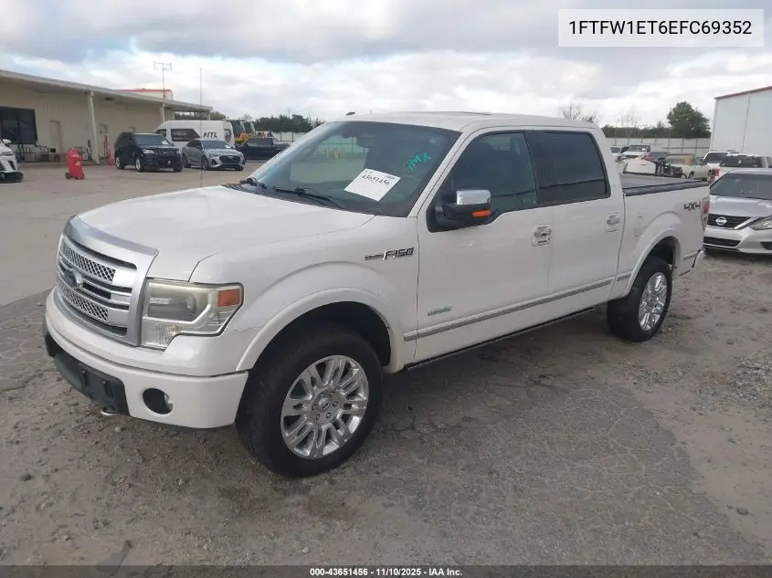 1FTFW1ET6EFC69352 2014 Ford F-150 Platinum