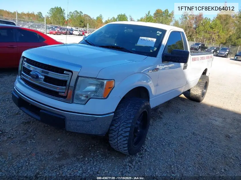 1FTNF1CF8EKD64012 2014 Ford F-150 Xl