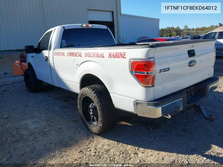 1FTNF1CF8EKD64012 2014 Ford F-150 Xl