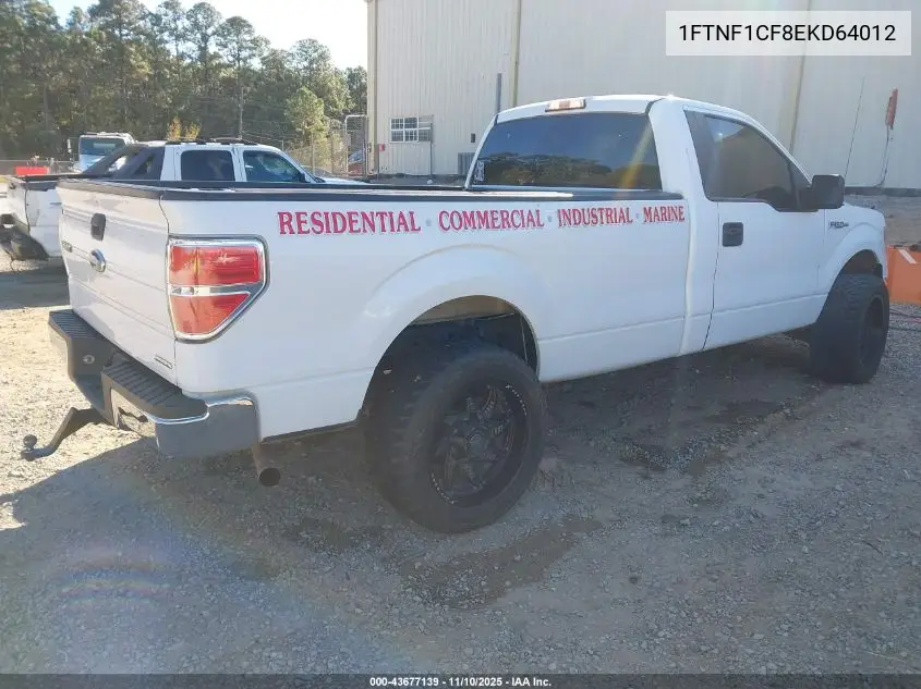 1FTNF1CF8EKD64012 2014 Ford F-150 Xl