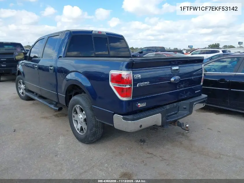 1FTFW1CF7EKF53142 2014 Ford F-150 Xlt