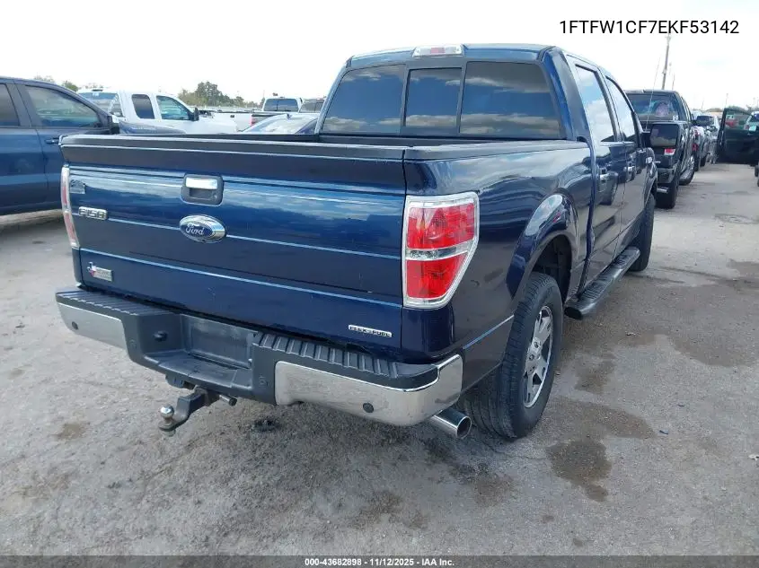 1FTFW1CF7EKF53142 2014 Ford F-150 Xlt