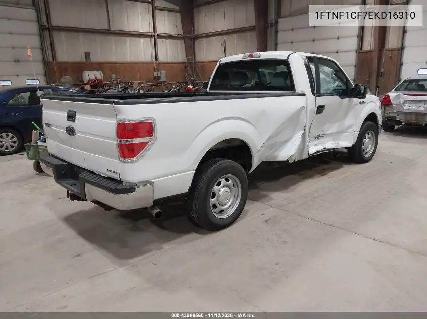 1FTNF1CF7EKD16310 2014 Ford F-150 Xl