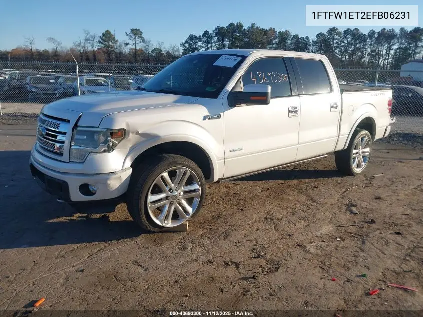 1FTFW1ET2EFB06231 2014 Ford F-150 Limited