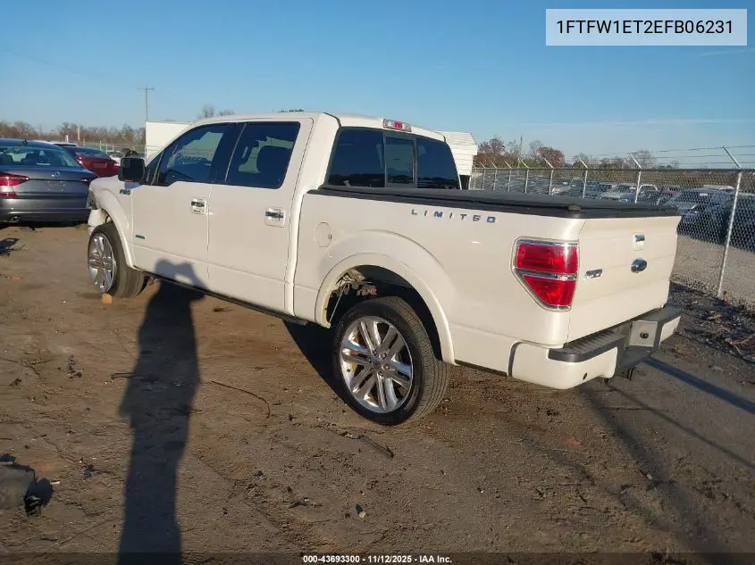 1FTFW1ET2EFB06231 2014 Ford F-150 Limited
