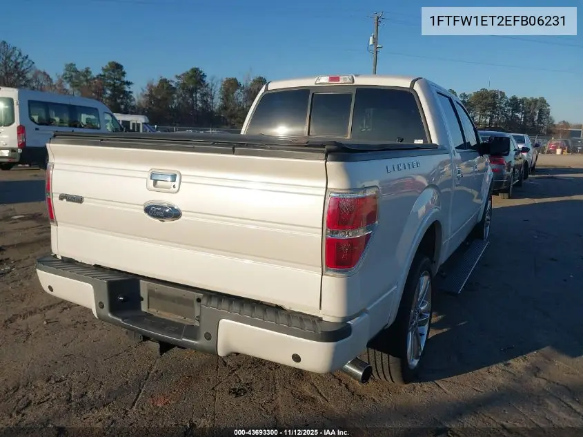 1FTFW1ET2EFB06231 2014 Ford F-150 Limited