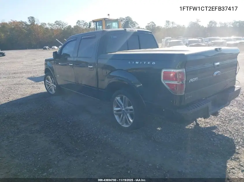 1FTFW1CT2EFB37417 2014 Ford F-150 Limited