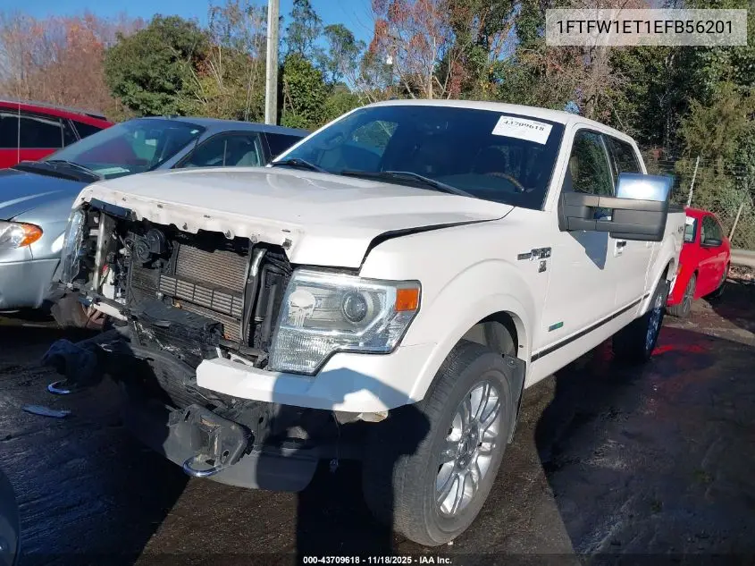 1FTFW1ET1EFB56201 2014 Ford F-150 Platinum