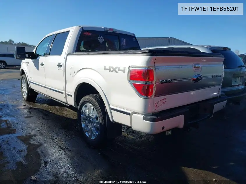 1FTFW1ET1EFB56201 2014 Ford F-150 Platinum