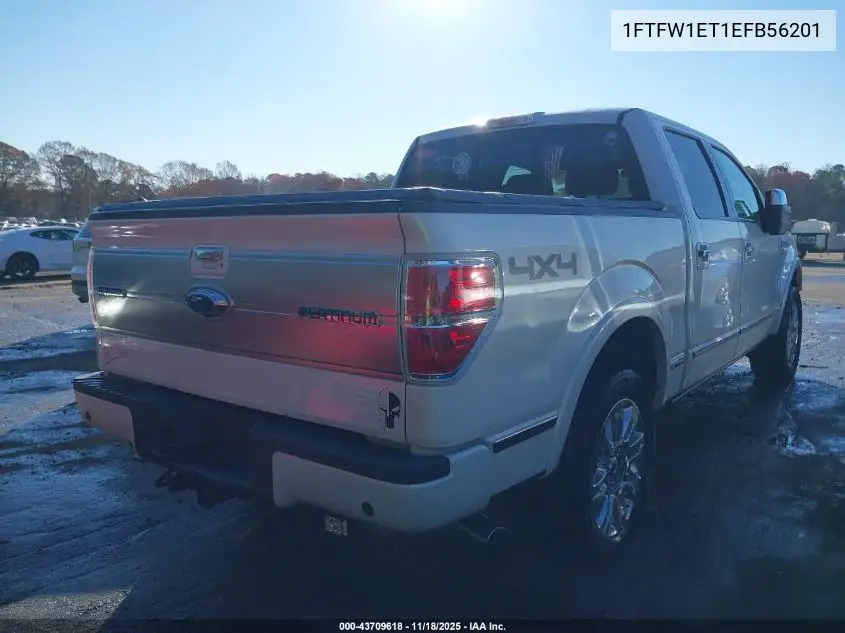 1FTFW1ET1EFB56201 2014 Ford F-150 Platinum