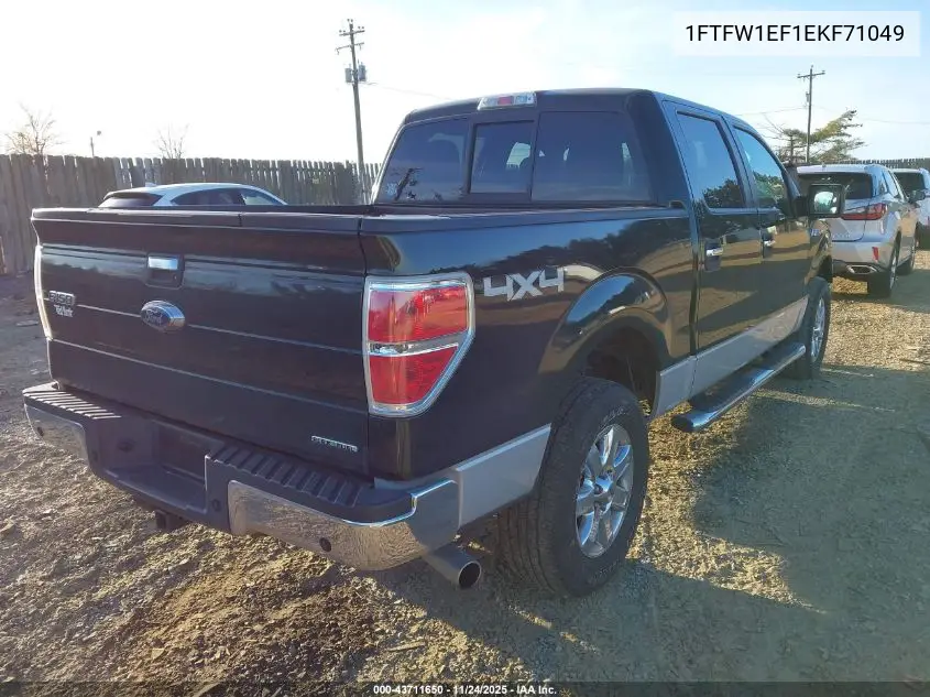 1FTFW1EF1EKF71049 2014 Ford F-150 Xlt