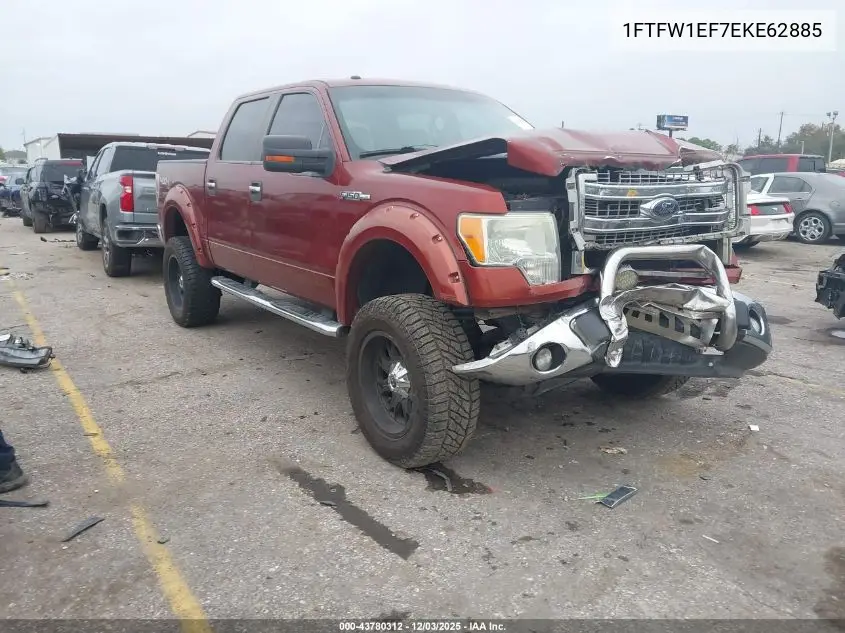 1FTFW1EF7EKE62885 2014 Ford F-150 Xlt