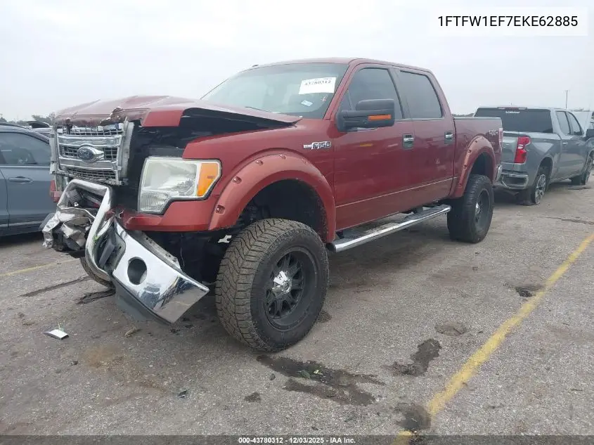 1FTFW1EF7EKE62885 2014 Ford F-150 Xlt