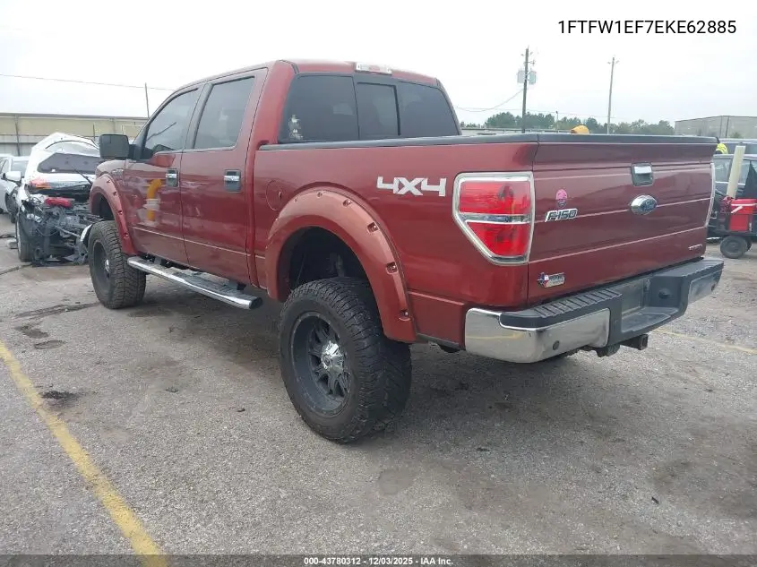 1FTFW1EF7EKE62885 2014 Ford F-150 Xlt