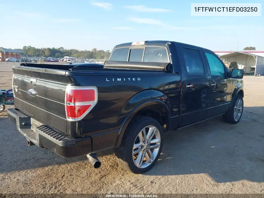 1FTFW1CT1EFD03250 2014 Ford F-150 Limited