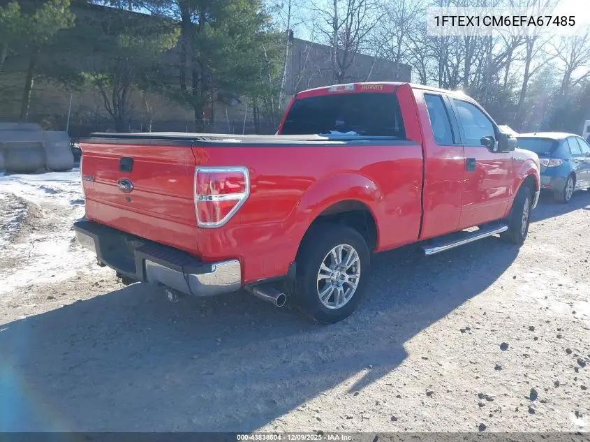 1FTEX1CM6EFA67485 2014 Ford F-150 Stx