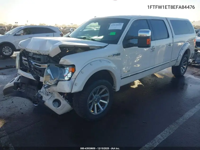 1FTFW1ET8EFA84476 2014 Ford F-150 Platinum