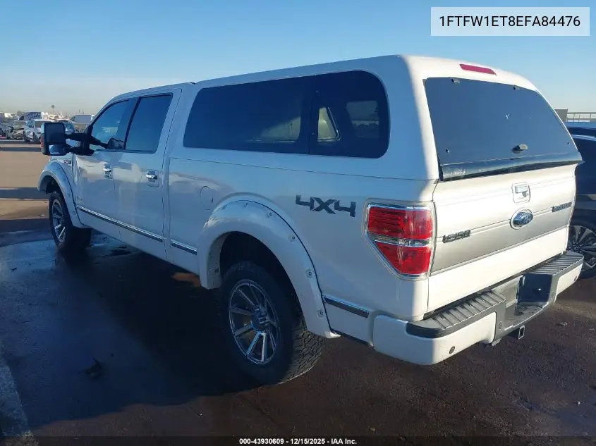 1FTFW1ET8EFA84476 2014 Ford F-150 Platinum