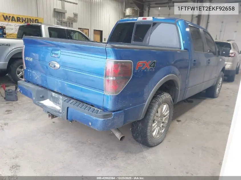 1FTFW1ET2EKF92658 2014 Ford F-150 Fx4
