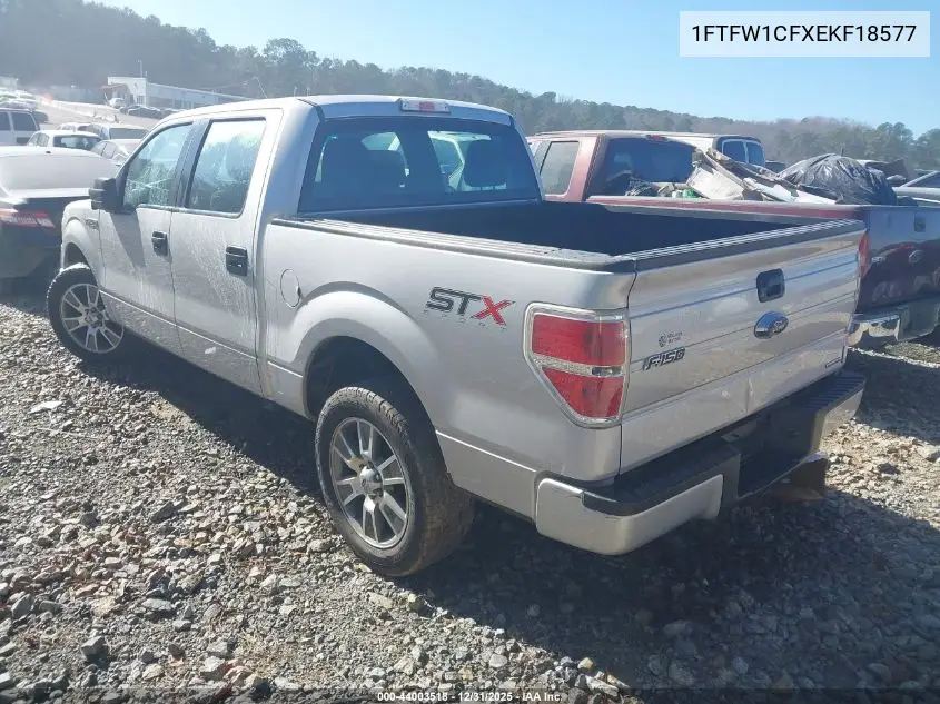 1FTFW1CFXEKF18577 2014 Ford F-150 Stx